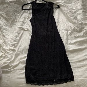Black lace dress
